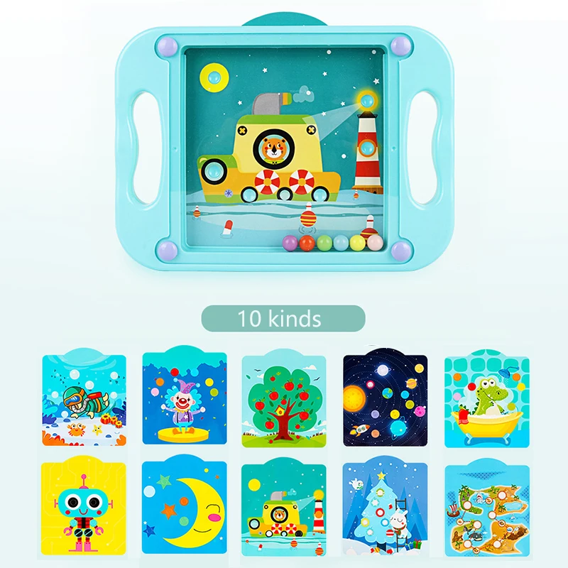 

Children's Balance Ball Game Parent-Child Interaction Maze Beads Hand-eyecoordination Learning Toys for Children