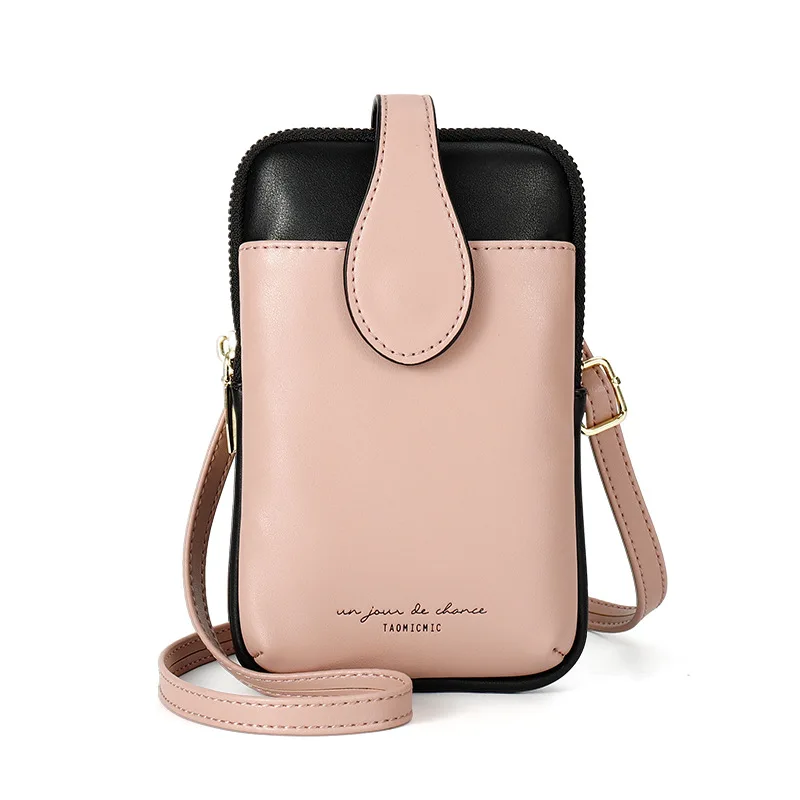 

New Women's Bag Cute Bag Small Group Fashion Women's One Shoulder Mobile Phone Bag Color Contrast Ins Slant Cross Women's Bag