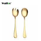 2 шт., набор столовых приборов из нержавеющей стали, Сервировочный набор ложек дюйма