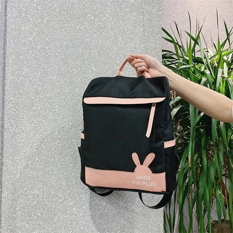 

2020 Waterproof Nylon Kids Backpack Girls Children Rabbit Ear Schoolbags for Middle School Students Shoulder Backpack Women Bag