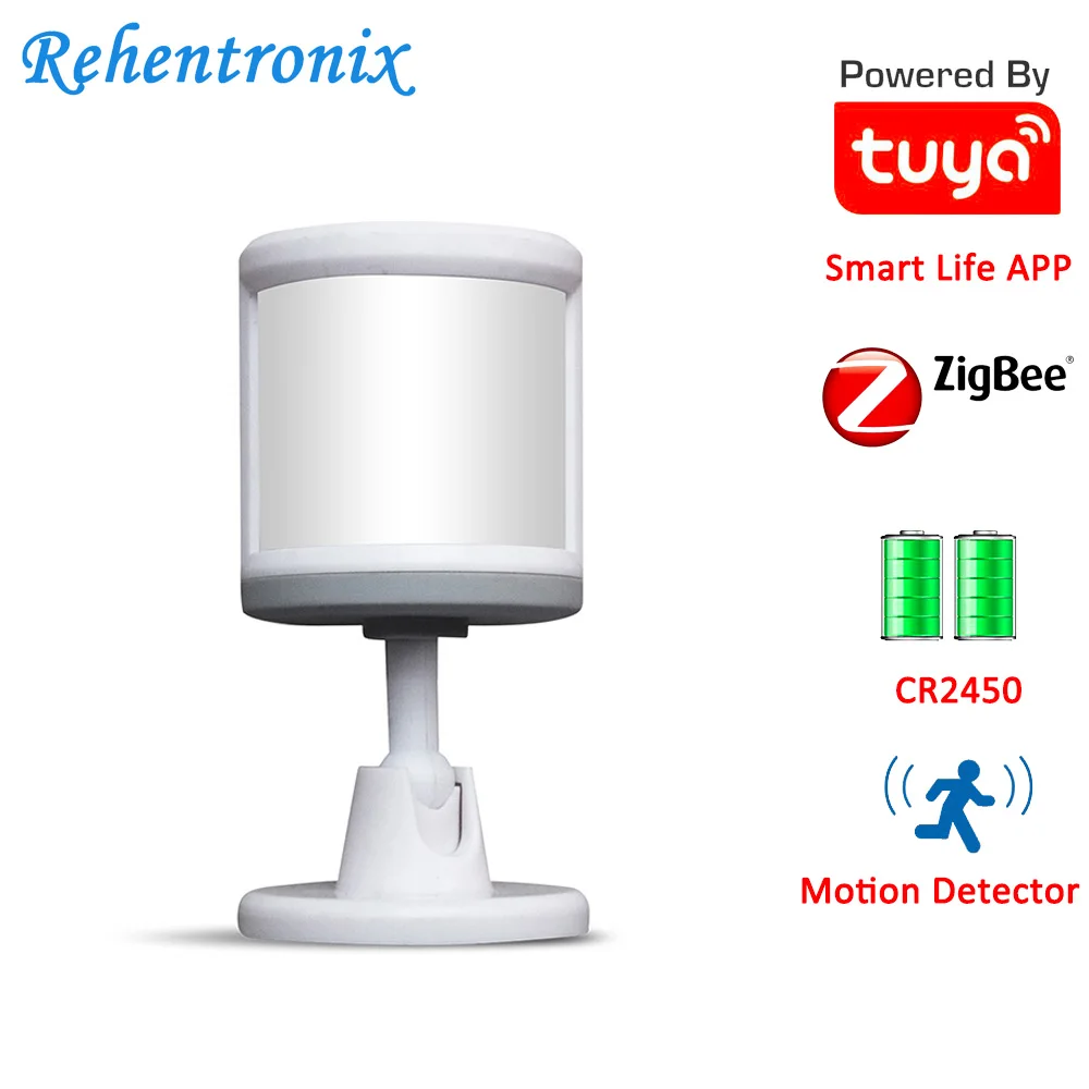 Работает с ZigBee Alexa Echo Show умный детектор движения Plus на батарейках ZigBee3.0 PIR Tuya|Сенсор и детектор| |