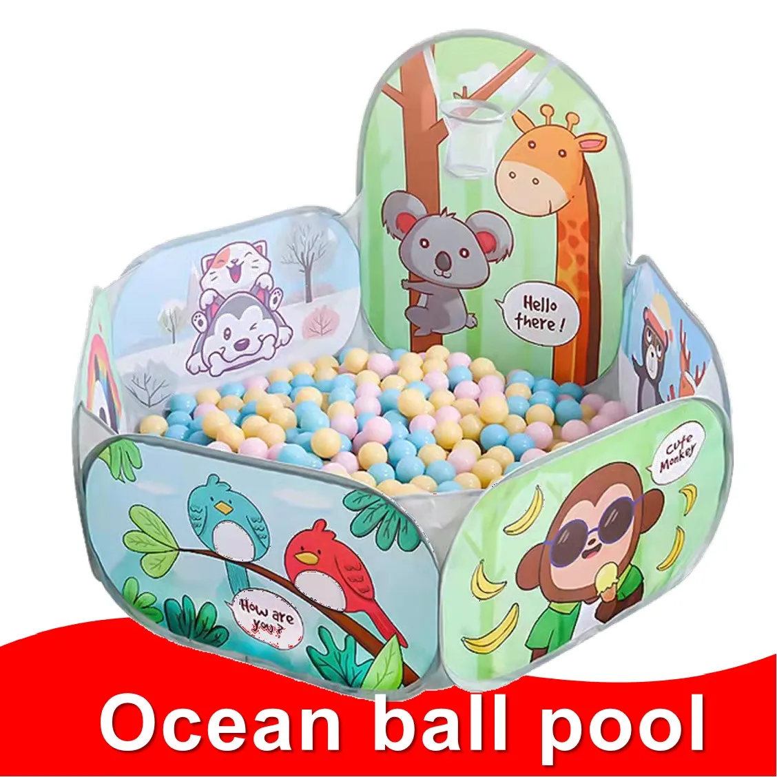 

Portable Playpen for Children Baby Playground Kids Tent Bebe Balls Pit Ocean Balls Pool Cartoon Park Camping Dry Pool Xmas Gift