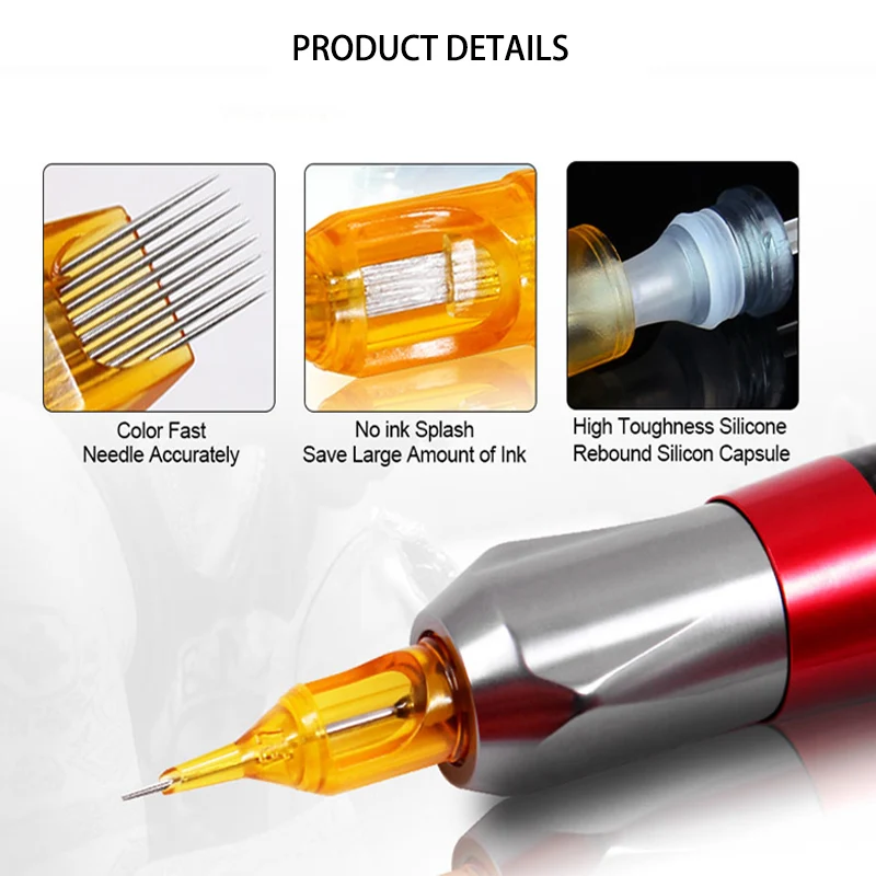 0.35MM RL/RM/M1/RS Tattoo Needles Disposable Semi-Permanent Makeup Tattoo Cartridge Needle for Tattoo Machine Pen Supplies