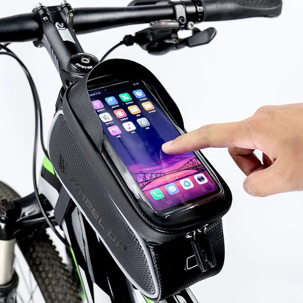 

2020 MTB Bicycle Front Bag Waterproof Bike Frame Saddle Phone Case Waterproof Bike Bag Bicycle Parts Accessoies