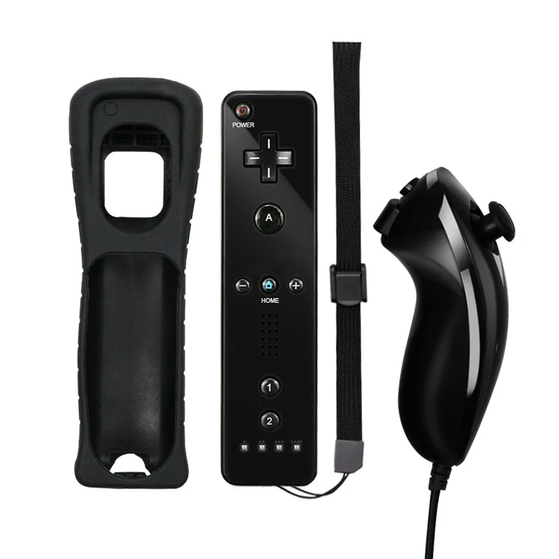 

For Nintend Wii 2 in 1 Remote Gamepad Controller Without Motion Plus Support Bluetooth Remote Controle For Wii Nunchuck Joypad