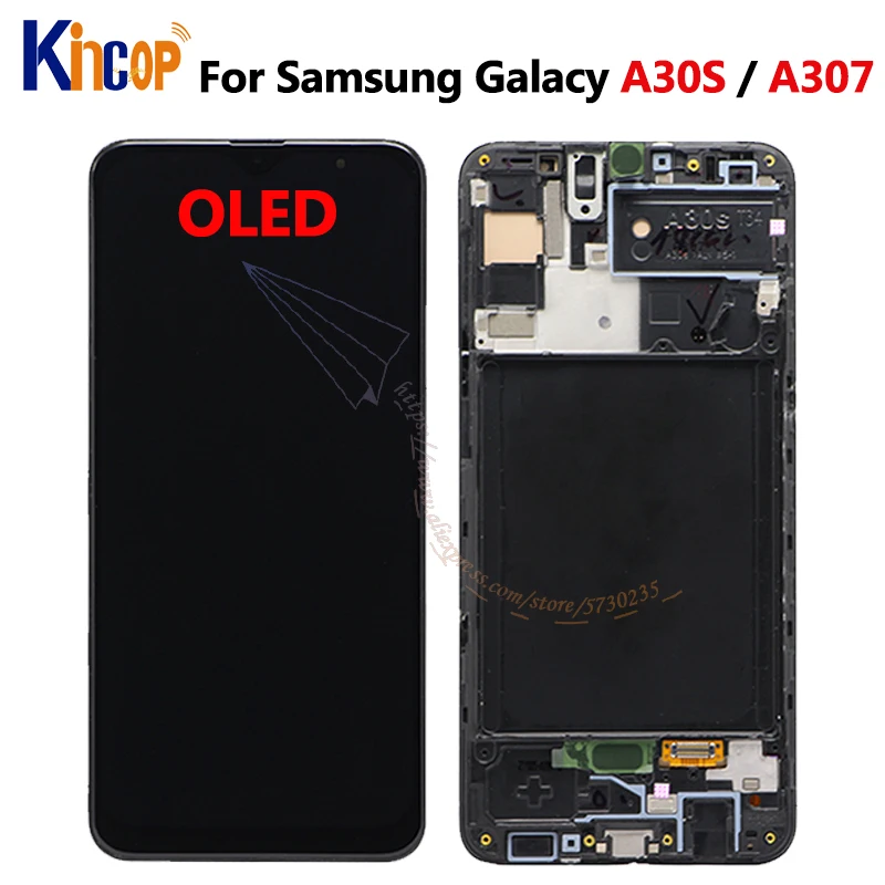 OLED дисплей для Samsung galaxy A307F/DS A307GN/DS A307YN с рамкой сенсорный экран дигитайзер в сборе