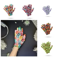 3d printing touch screen knitted gloves fun gloves with new graffiti patterns winter fingered gloves handschuhe