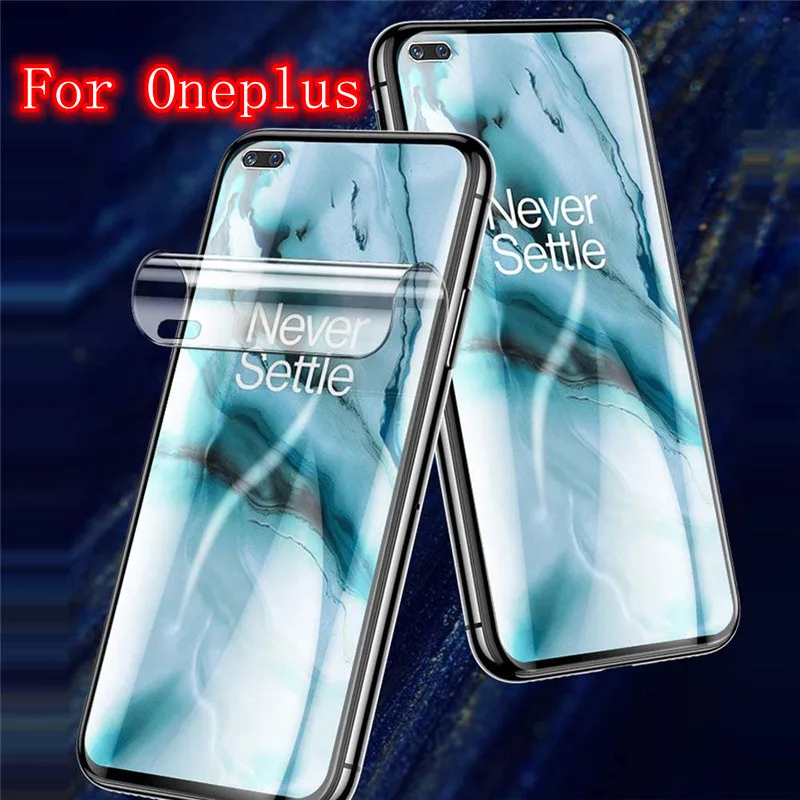 Гидрогелевая пленка для OnePLus 8T 7 Pro Nord полное покрытие мягкая защитная экрана OnePlus T