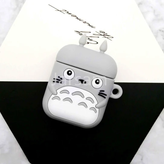 Totoro Мультяшный беспроводной Чехол для наушников для Apple AirPods 2, силиконовый чехол для зарядки наушников s, защитный чехол для AirPods - Цвет: Totoro