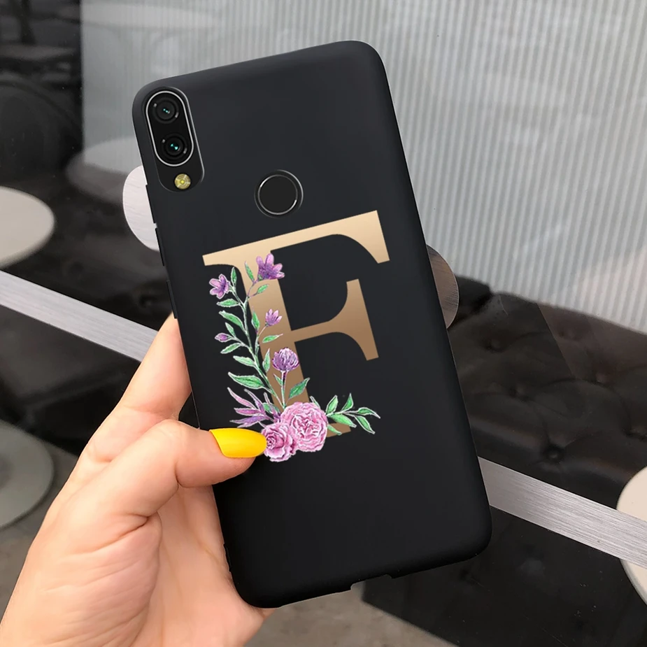 Чехол для Xiaomi Redmi 7 милые буквы мягкие силиконовые чехлы из ТПУ телефонов Redmi7