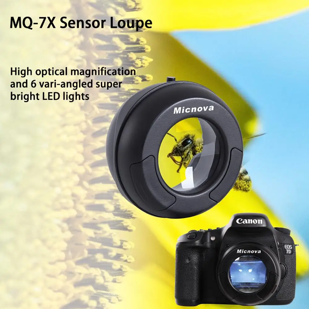 Micnova MQ 7X освещенная Очистительная Лупа SLR сенсор лупа с CCD/CMOS пылезащитный яркий