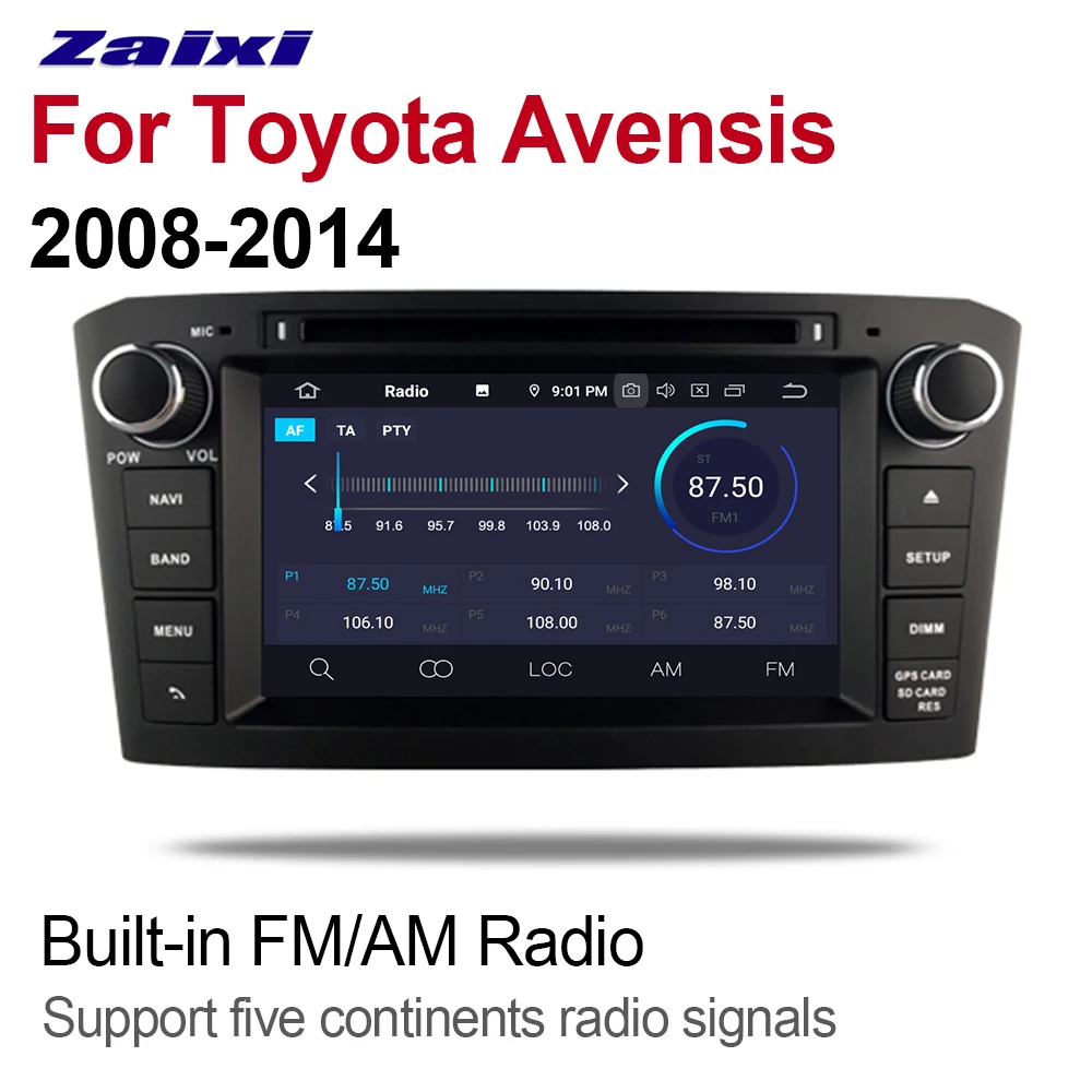 Автомобильный DVD-плеер 2DIN Android для Toyota Avensis 2008 ~ 2014 аксессуары мультимедийный плеер