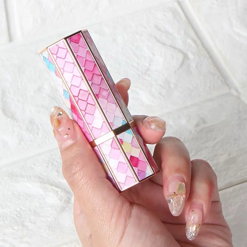 Восьмиугольный 3d-бальзам для губ в масштабе русалки 12 1 мм сделай сам тюбики тюбик