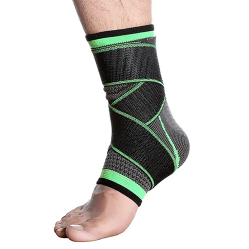 

HOT 1PCS Sports Ankle Brace Compression Strap Sleeves Support 3D Weave Elastic Bandage Foot Protective Gear Gym Fitness