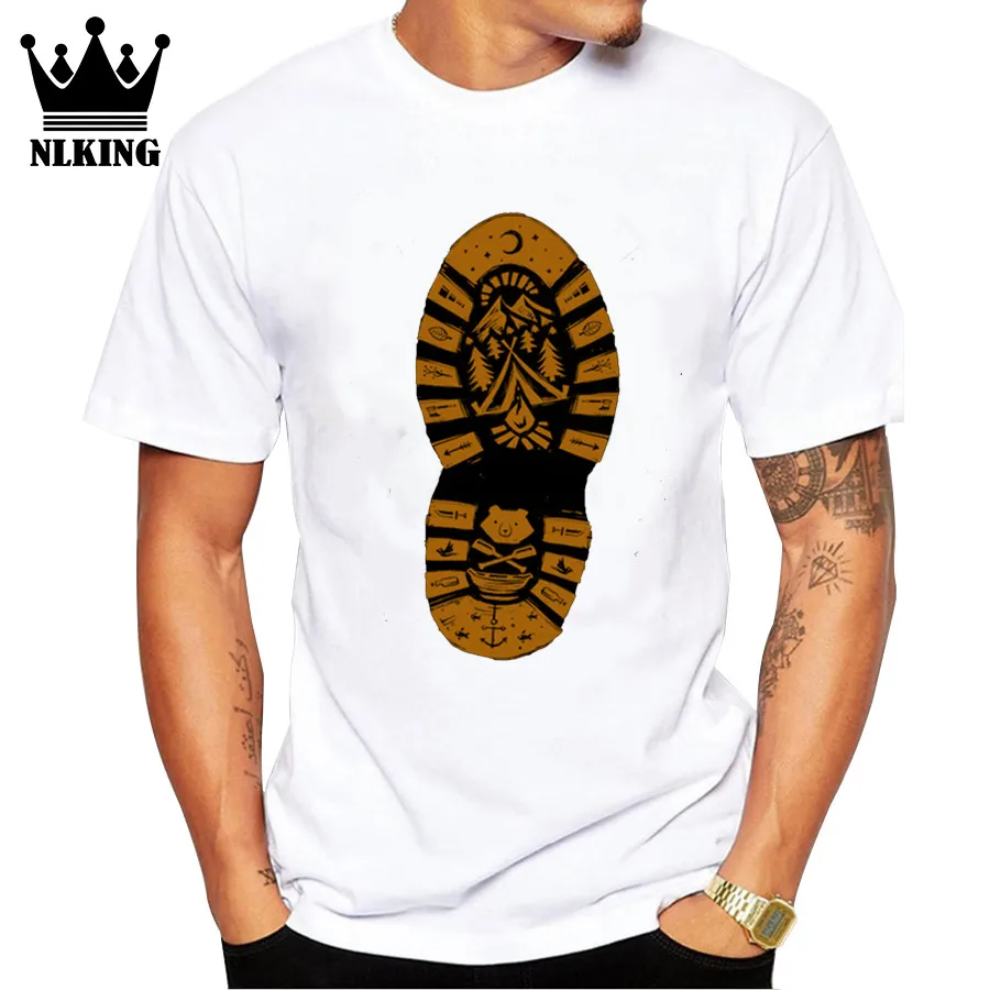 Для любителей кемпинга альпинизма пешего туризма футболка для мужчин I Love