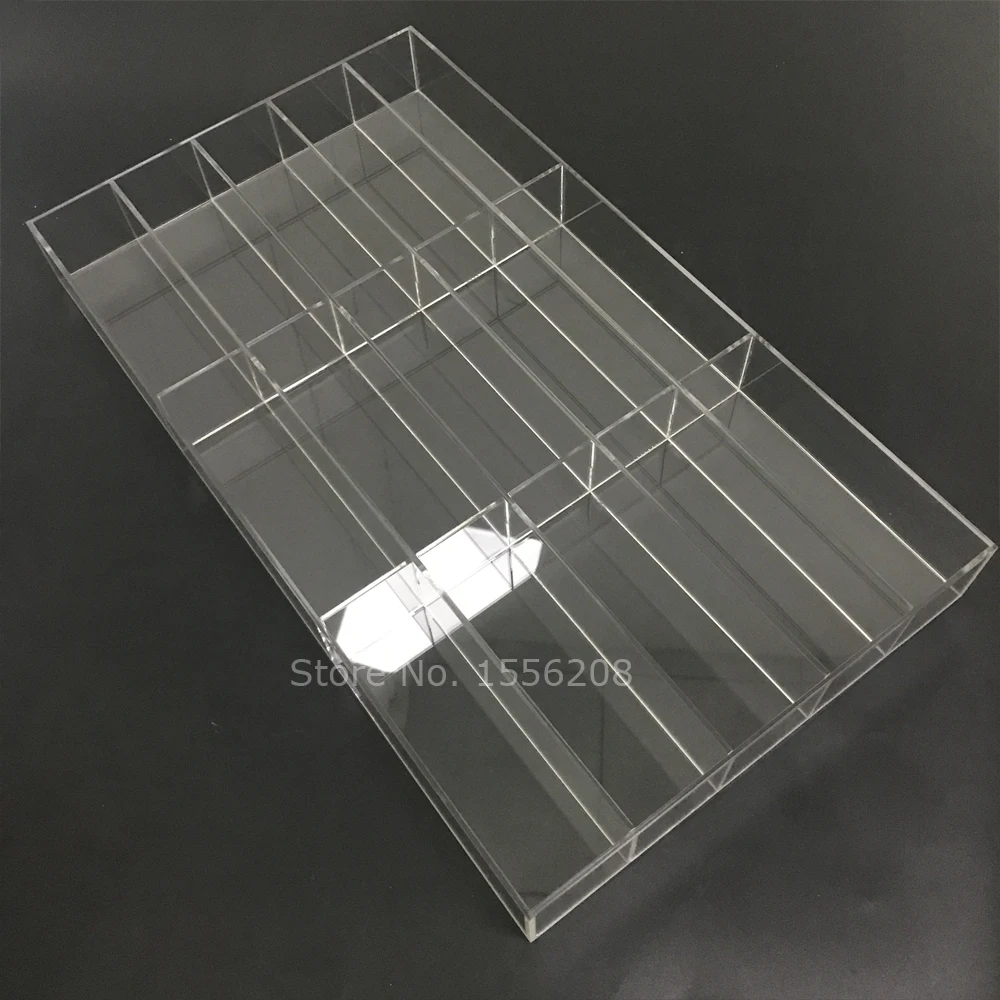 460x260x50mm Transparent Acrylic Nail Polish Organizer 15 Slots Toy Car Display Stand Model Shelf Jewelry Storage Box | Дом и сад