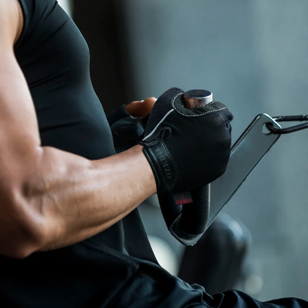 OZERO тренировочные перчатки с полупальцами ударопрочные дышащие для езды на