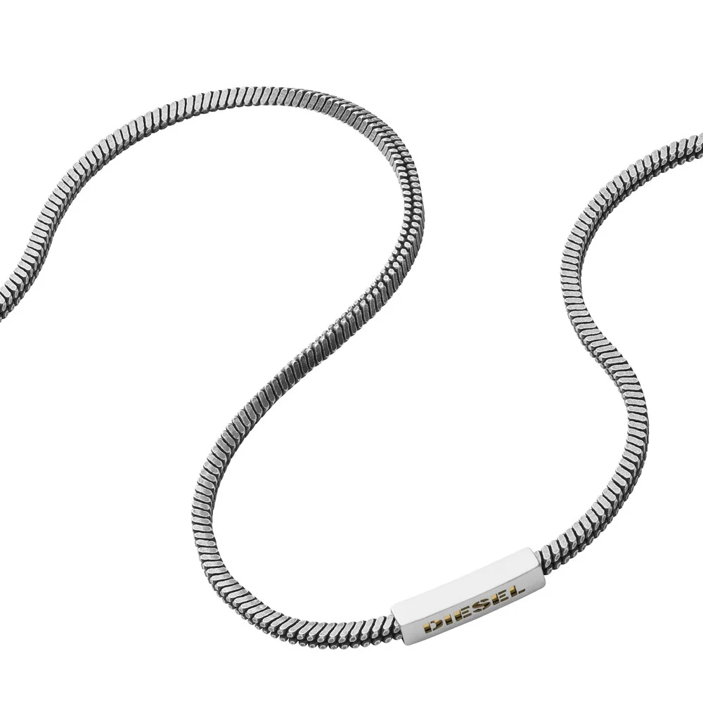 

Diesel DJDX1240-040 Men Necklace Valentine's Day Gift Metal Metallic Gray Birthday Gift for Mens