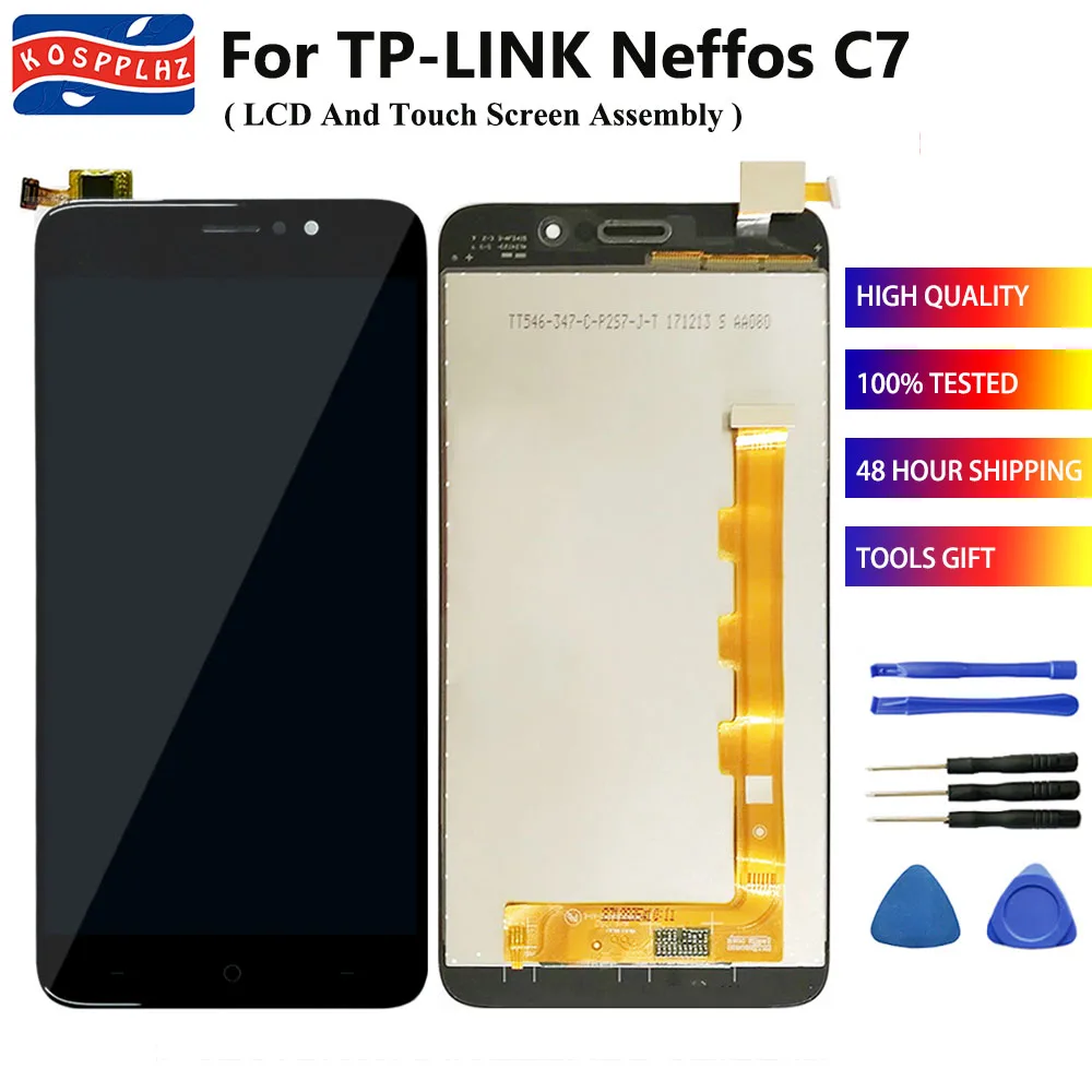100% тестирование 5 &quotдля tp кольцо TP Link Neffos C7 ЖК дисплей Дисплей сенсорный датчик