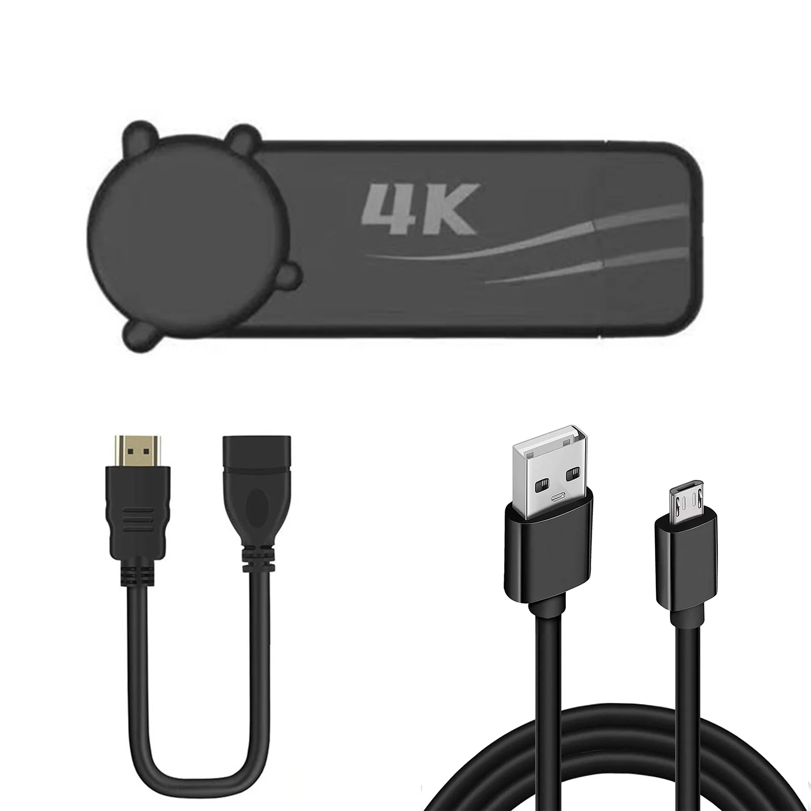 

4K HDMI-compatible HD Game Stick with Controllers and Cables for Retro Game PK-08 4K HD Game Stick Wired Controller