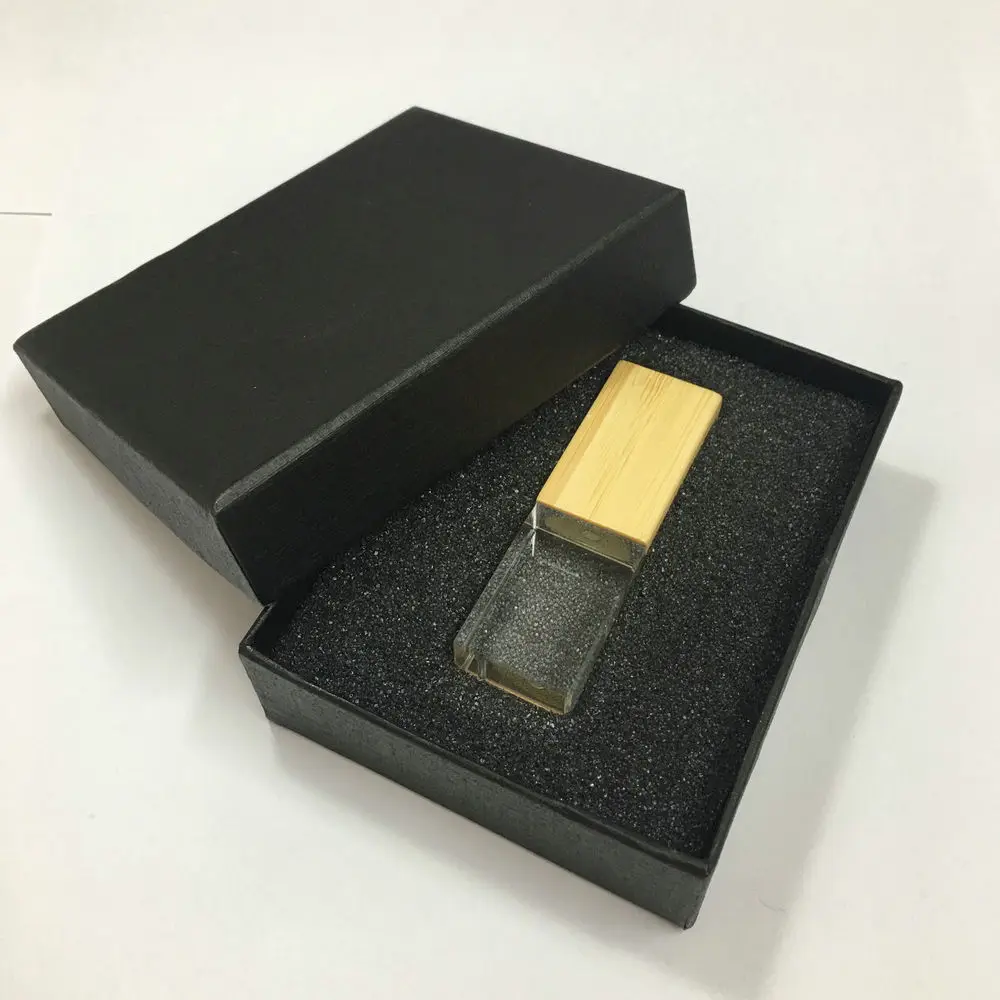 

Wooden Usb + Black Box Usb Flash Drive 2.0 Pen Drive Real Capacity 4G 8G 32G High Speed U Disk Pendrive Memoria USB Custom Logo