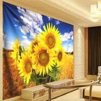 sunflower wall decorative tapestry large mandala tapestry wall hanging floral bohemian polyester cloth thin curtain fabric 300cm