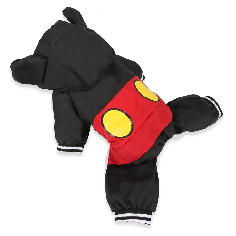 Теплая зимняя одежда для собак пальто толстые комбинезоны Комбинезоны маленьких