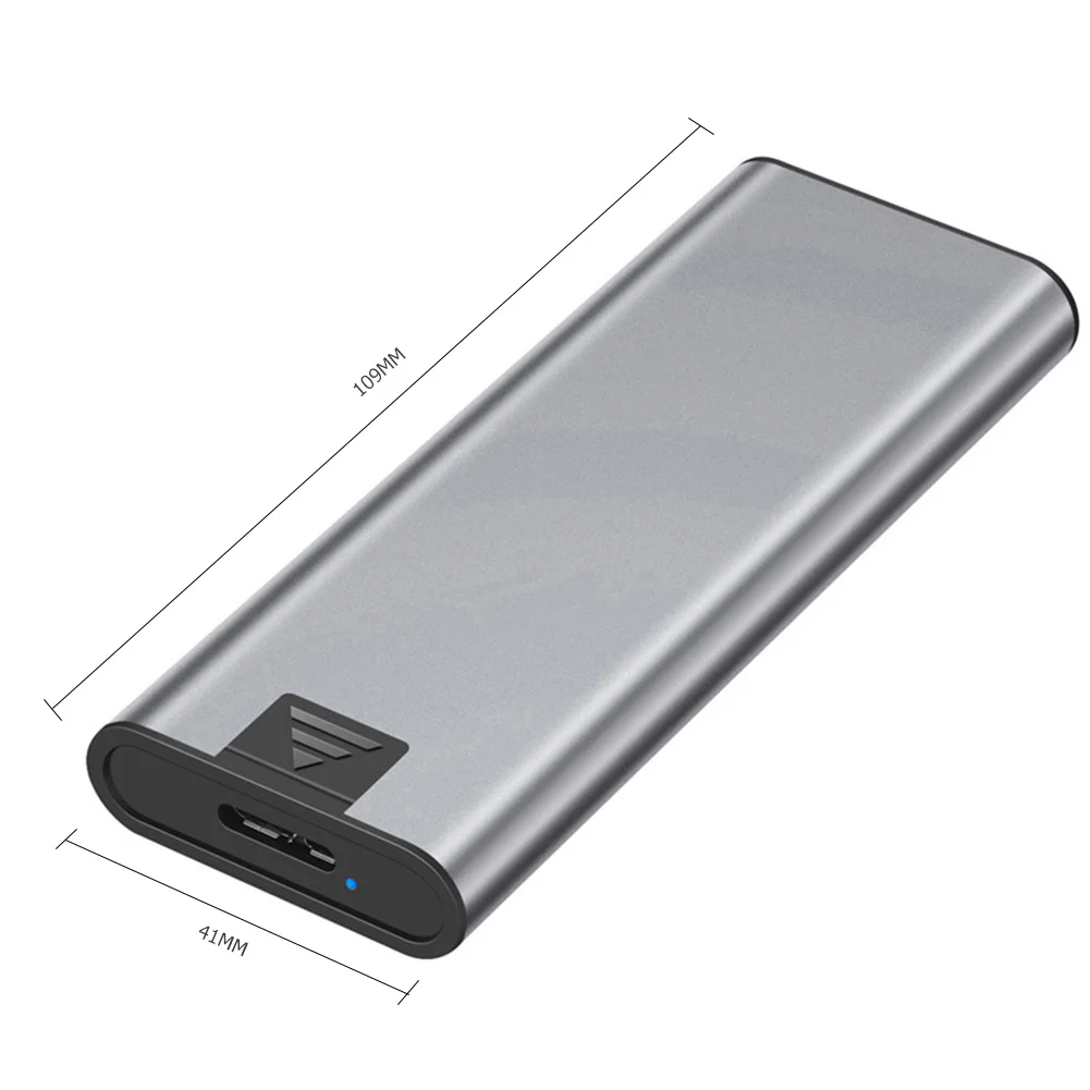 

USB 3.0 to M.2 SSD Mobile Enclosure Aluminum Alloy 5Gbps NGFF Solid State Disk External Box Case