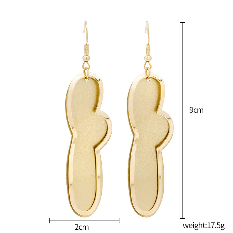 

Irregular creative double-layer cloud earrings 2021 trend creative personality wild exaggerated fashion earrings