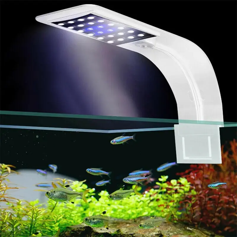 

Super Slim LED Aquarium Light Lighting plants Grow Light 5W/10W/15W Aquatic Plant Lighting Waterproof Clip-on Lamp For Fish Tank
