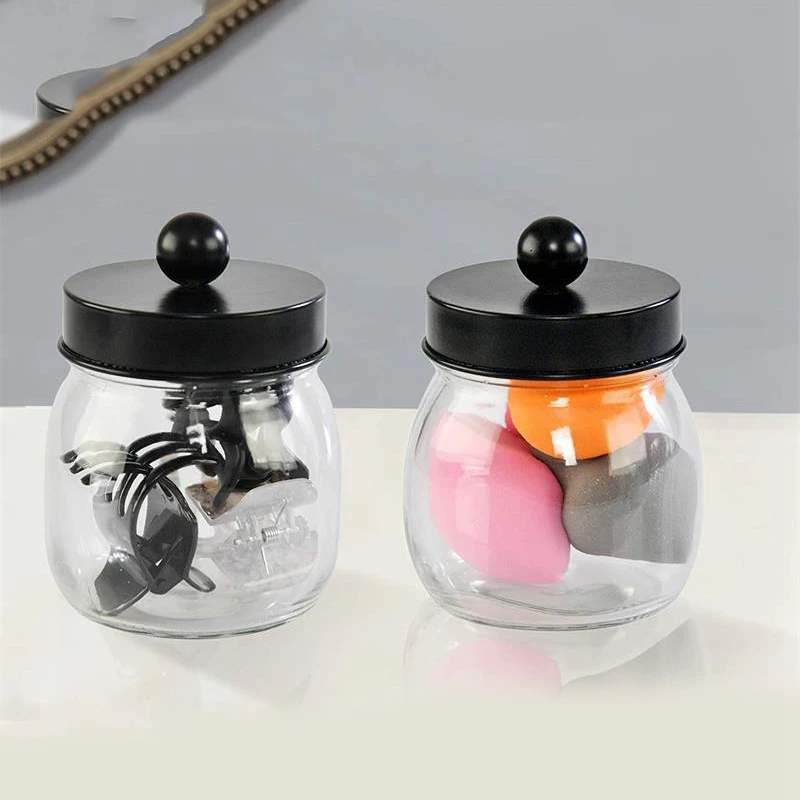 

AAAK -Mason Jar Bathroom Accessories Set 4 Pcs, Rustic Farmhouse Decor, Bathroom Home Decor, Countertop Vanity Organize