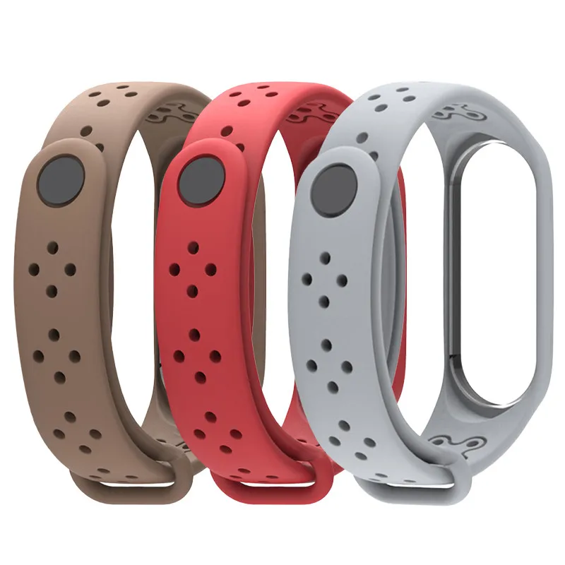 Дышащий для Xiaomi Mi Band 4 ремешок Смарт аксессуары Замена водонепроницаемый
