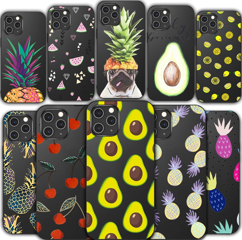

Iphone 12 Sweet Fruit mobile Avocadophone case for iPhone 12 11 Pro XR 7 X XS Max Mini 8 6 6S Plus 5 SE 2020 siliconeTransp case