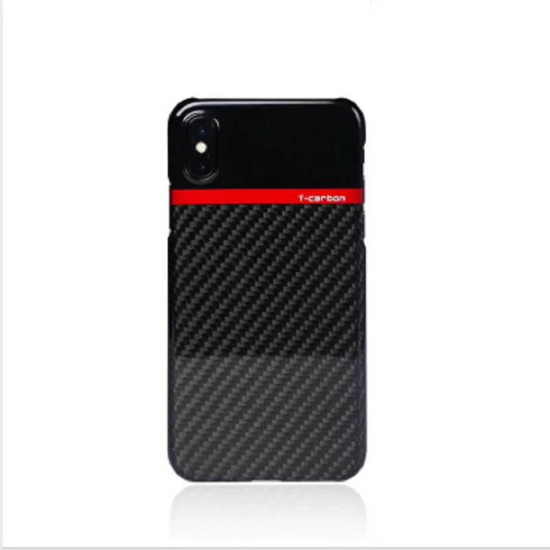 100% Real Carbon Fiber Mobile Ultra thin ultra light Phone Case Cover For X Black