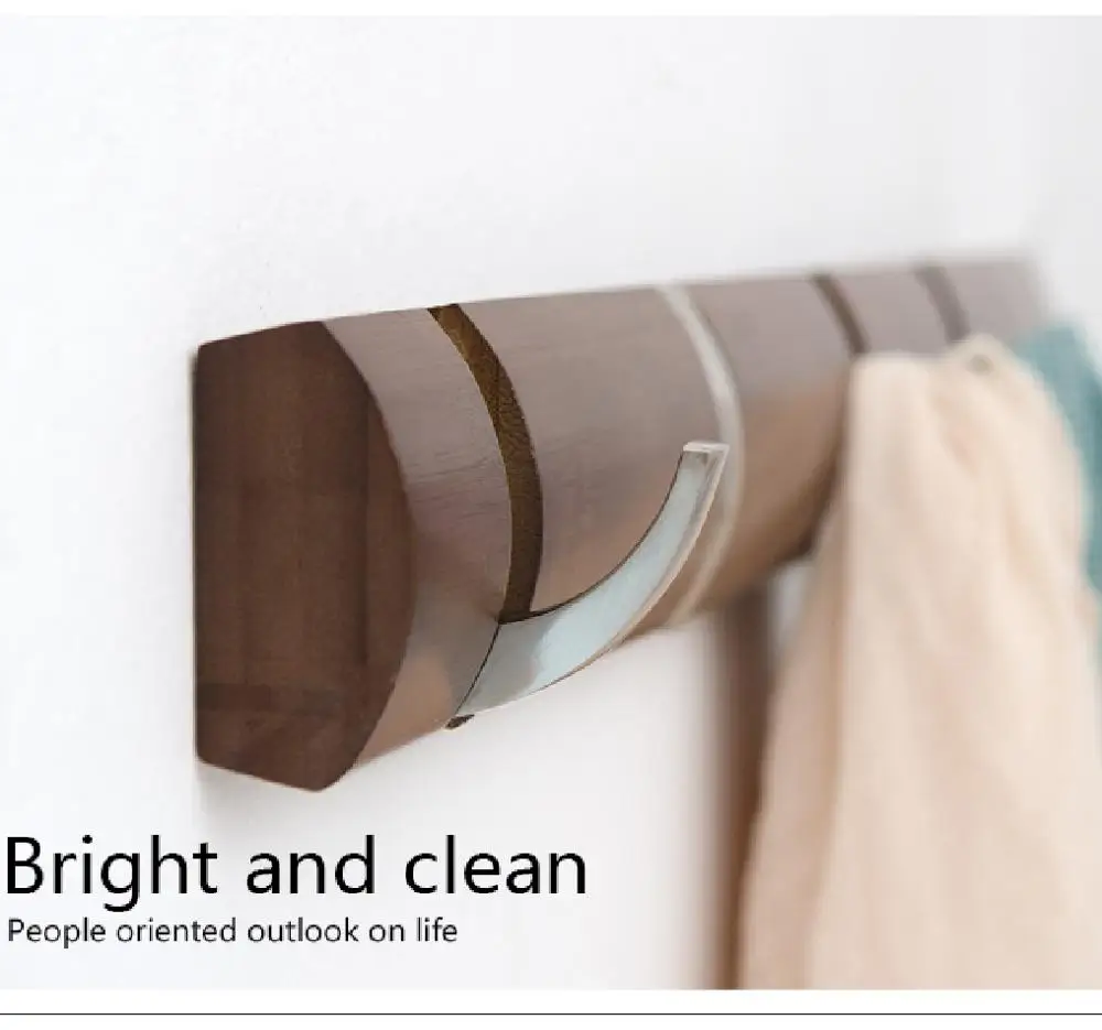 

Бамбуковый деревянный крючок для одежды, дверные вешалки, крючки для пальто в японском стиле, настенный крючок-вешалка