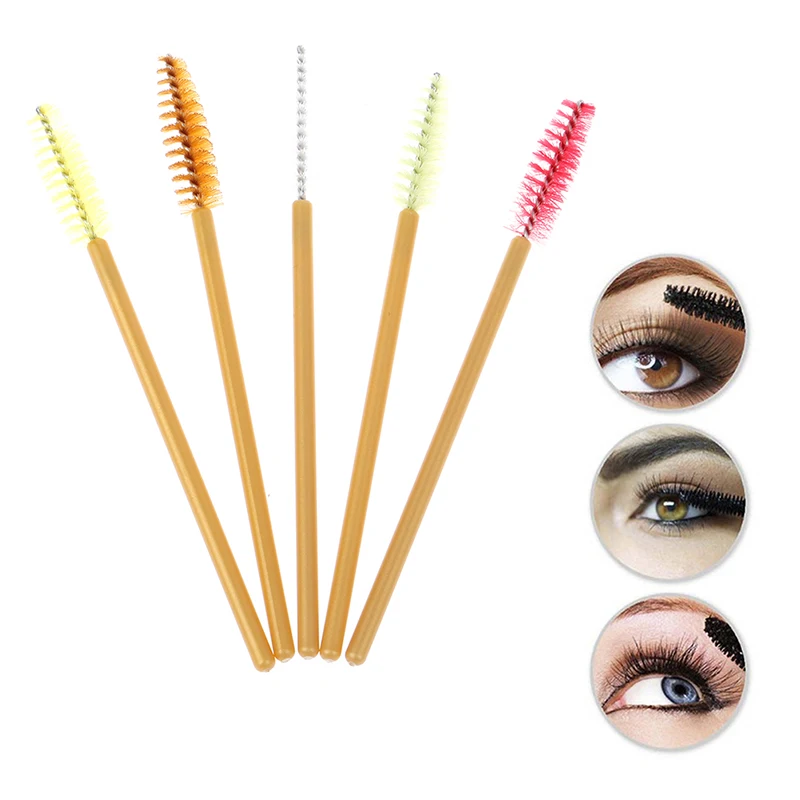 

10/50Pcs Eyelash Brushes Disposable Mascara Wands False Eyelashes Extension Brush Eyebrow Brush Applicators Makeup Lash Brushes