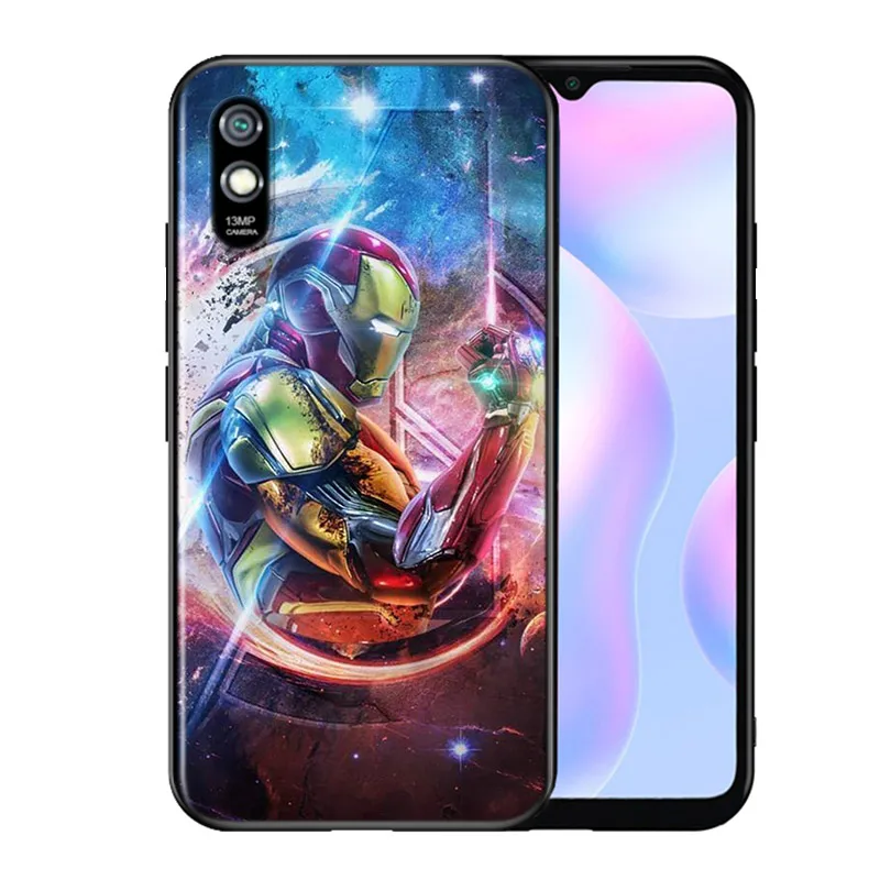 Silicone Cover Marvel Iron Man For Xiaomi Redmi 9 9T 9C 8 7 6 Pro 9AT 9A 8A 7A 6A S2 5 5A 4X GO Phone Case