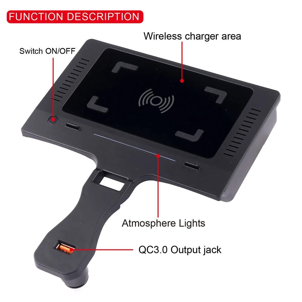 fit for bmw 3 series g80 m3 2020 car phone holder accessories mobile phone 15w qi wireless charger to car fast charging 1 set free global shipping