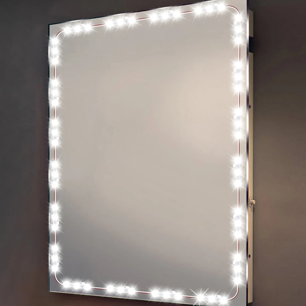 

USB LED 5V Mirror Lights Dimmable Touch Control Lights Strip Makeup Lighting For Vanity Table Bathroom LED Light Bulbs Kit