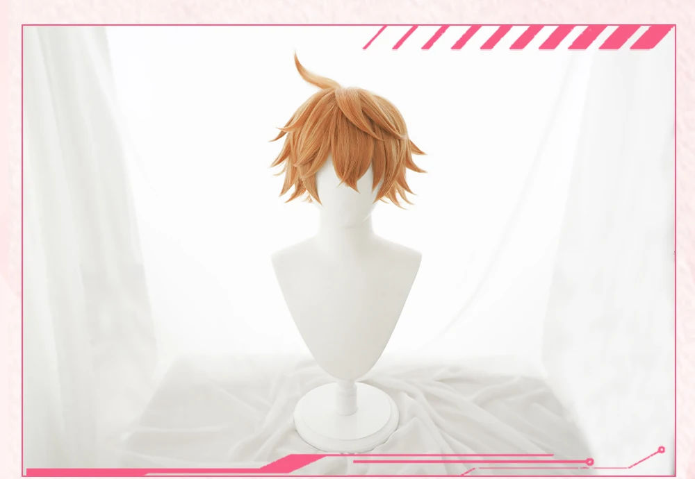Anihut Tartaglia Childe Cosplay Wig Genshin Impact Orange Heat Resistant Synthetic Hair Halloween -Zentai shop online H536ddd032396421caecaef302ede0553C.jpg