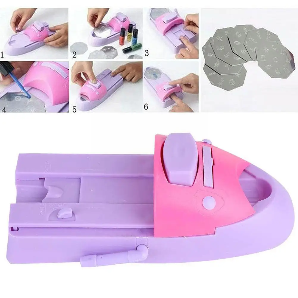 3D принтер для дизайна ногтей своими руками маникюра с штампом металлический