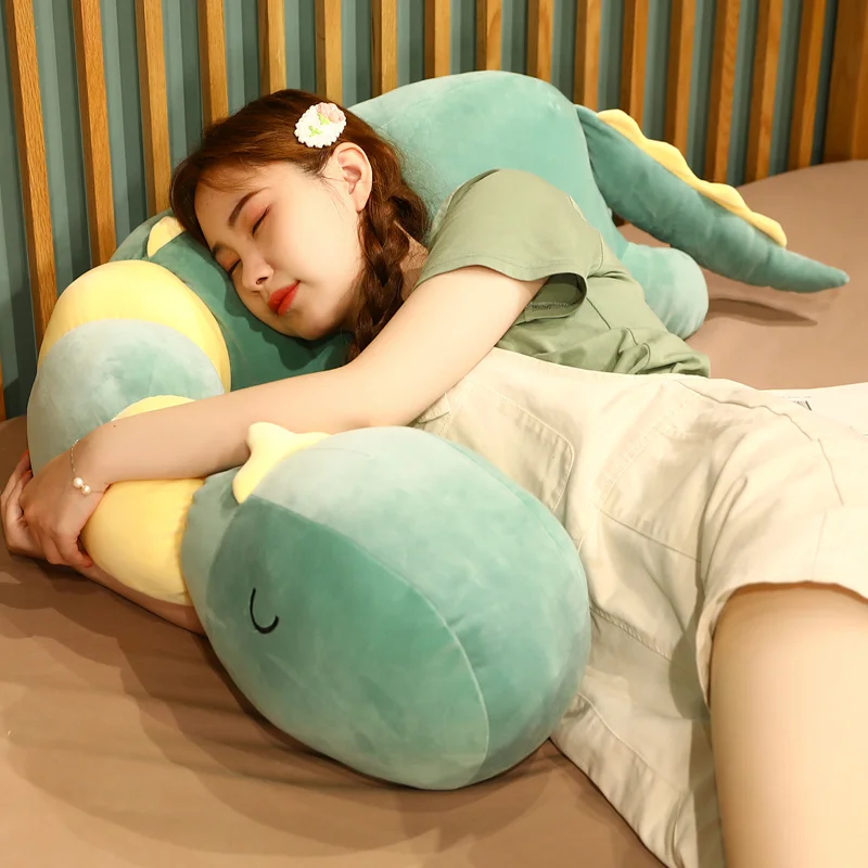 

1pc 100/130/150cm Lovely Dinosaur Crocodile Unicorn Deer Plush Toys Long Pillow Sleeping Hug Cushion Dolls for Girls Kids