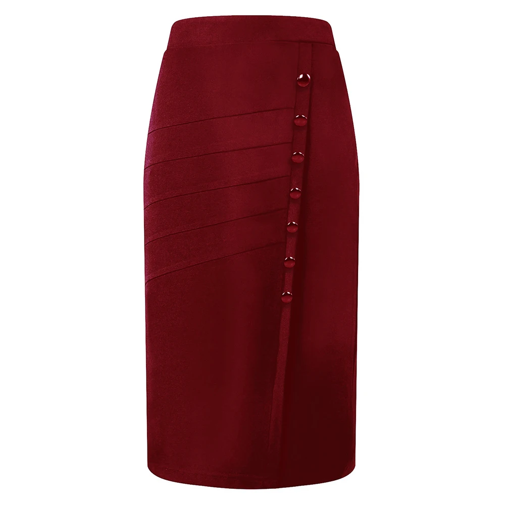 4xl 5xl Plus Size Bodycon Pencil Skirts Woman Big High Waist Patchwork Bandage Slim Elegant Stretch Office Midi OL | Женская одежда