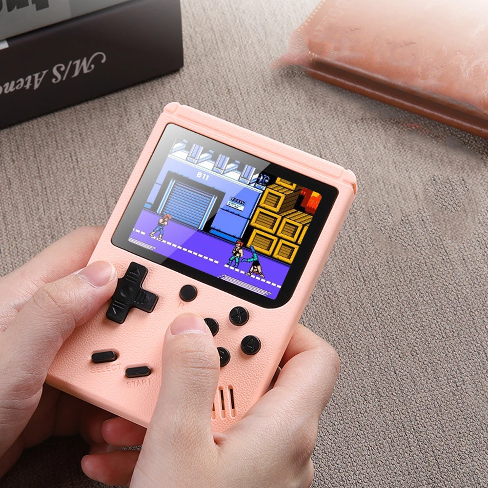 Ретро игровая консоль 800 в 1 портативная Карманная с ЖК-экраном consola для детей