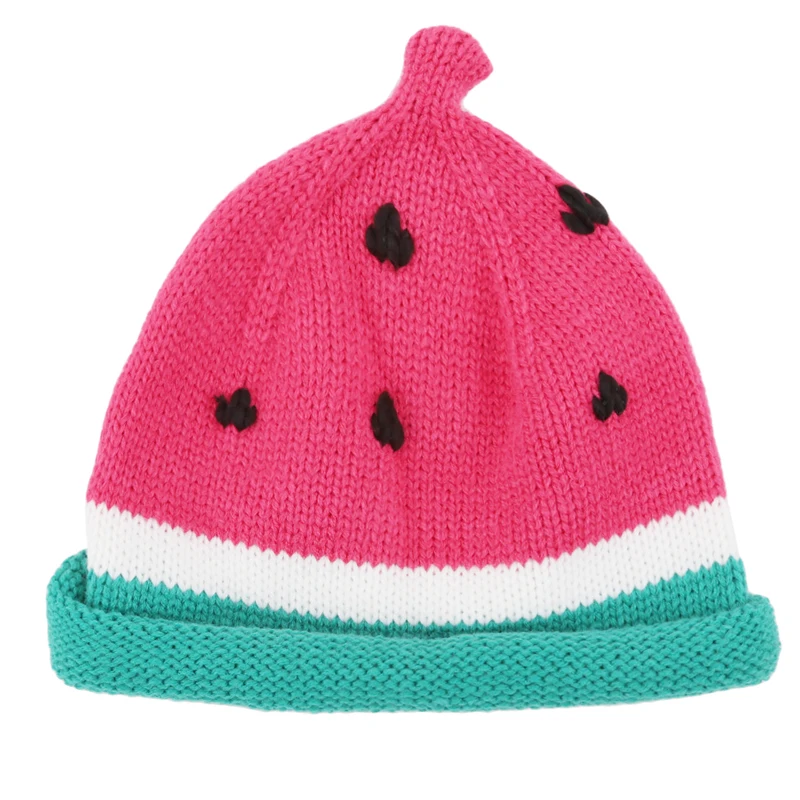 Милая Детская арбузная шляпа зимняя теплая шапка детская вязаная Czapka Zimowa | одежда