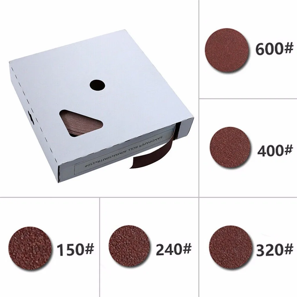 50 м абразивный рулон наждачной бумаги Скотч для полировки шлифовальные