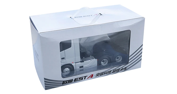 Изысканный подарок 1:24 Fukuda Auman EST-A и GTL Тяговая головка сплава модель, моделирование литья под давлением Инженерная модель