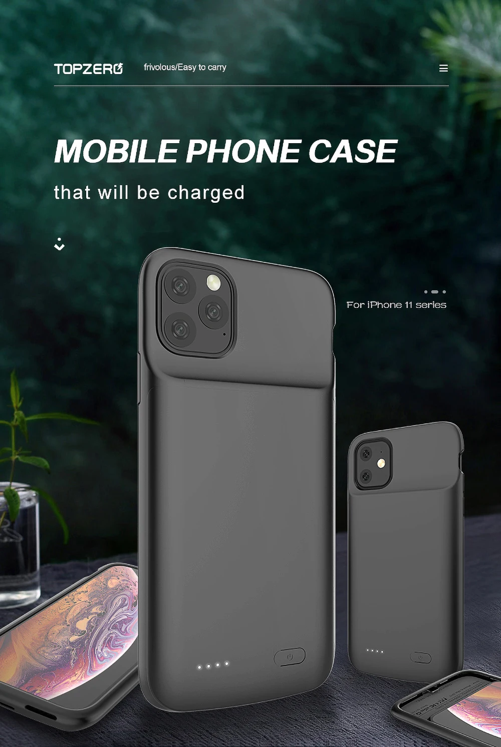 Для iPhone 11 Pro MAX чехол для зарядного устройства портативный внешний аккумулятор мягкий силиконовый внешний аккумулятор чехол для зарядки для iPhone 11