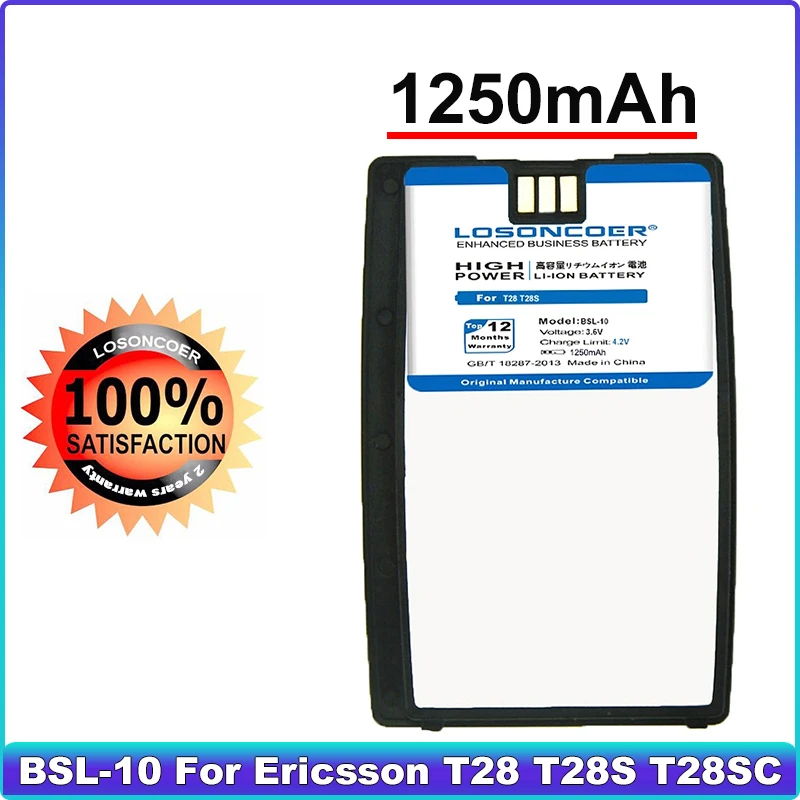 Аккумулятор 1250 мАч BSL 10 для Ericsson T28 T28S T28SC T29 T39 T520 T320 R520 R320 BUS 11|Аккумуляторы