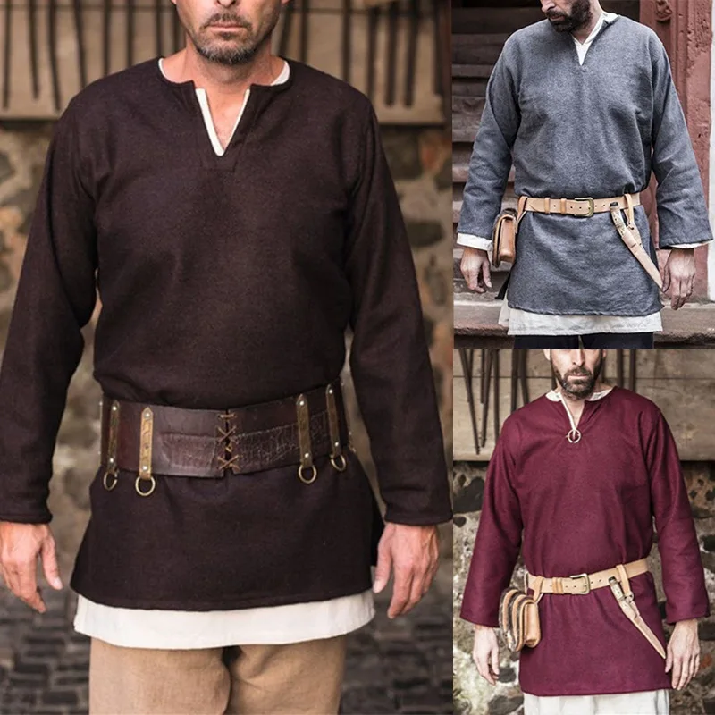 Взрослый мужской средневековый рыцарь воин сценический костюм Хэллоуин косплей